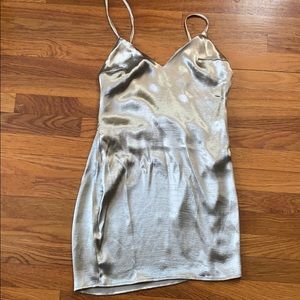 Gold Flowy/Strappy Dress